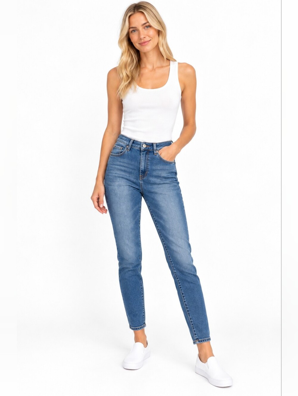 Wax Jean High-Rise Medium Blue Wash Women's Jeans